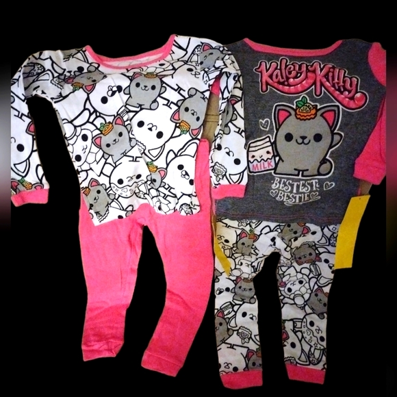 Smooshy mushy 2 Cotton Pajamas sets Size 4 Girls - Picture 1 of 3